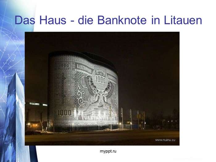 Das Haus - die Banknote in Litauen