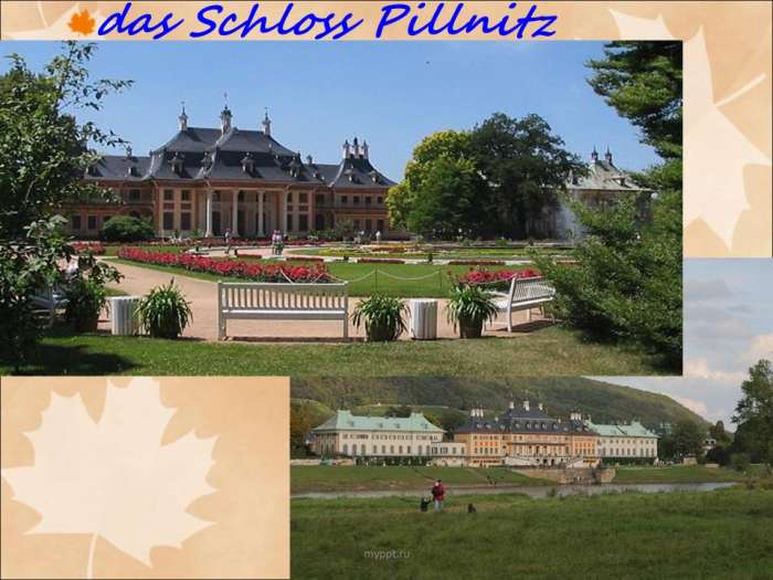 das Schloss Pillnitz