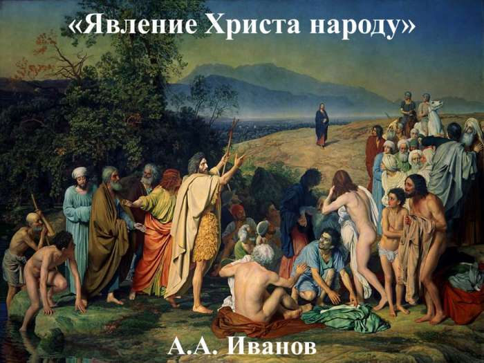 «Явление Христа народу»  А.А. Иванов