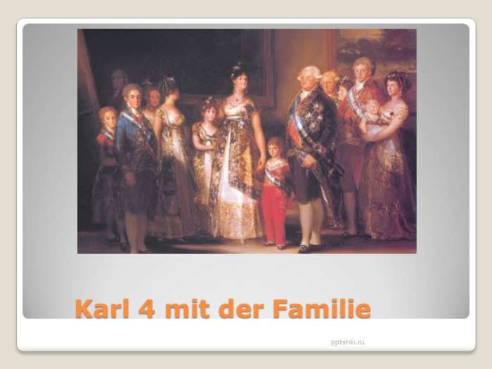Karl 4 mit der Familie.