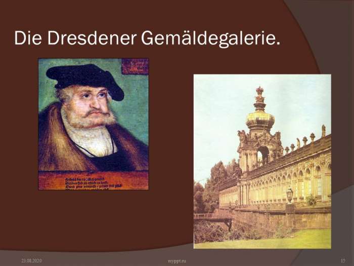 Die Dresdener Gemäldegalerie.